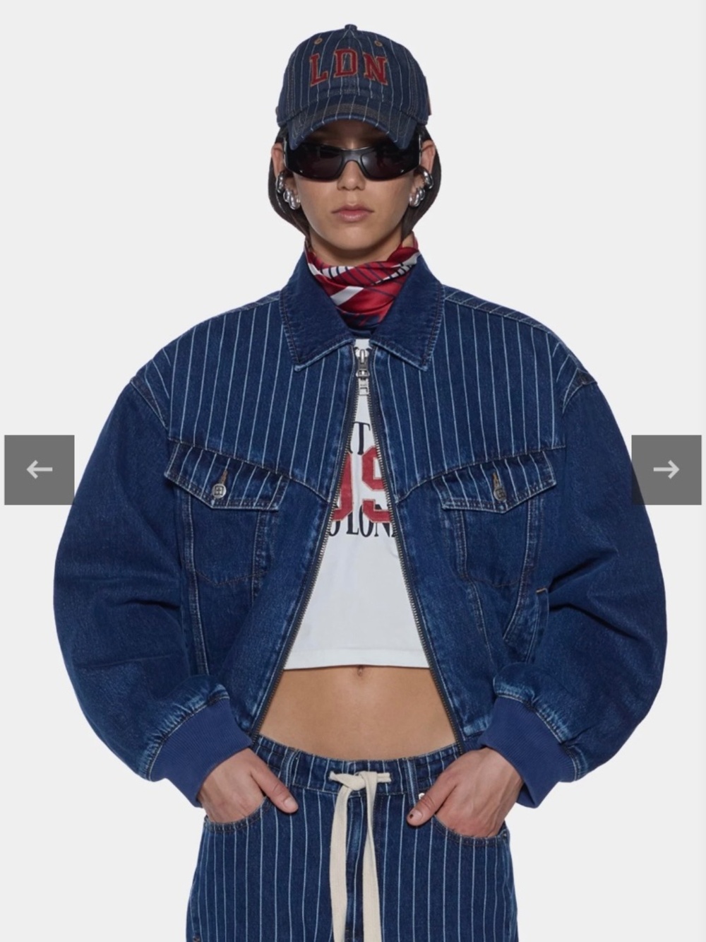 Ksubi denim bomber jacket women’s size small